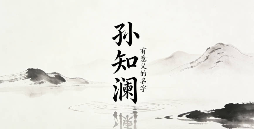 從李清照的詩詞里提取意象，比如“知否知否”里的“知”和“星河欲轉千帆舞”里的“瀾”，組成孫知瀾