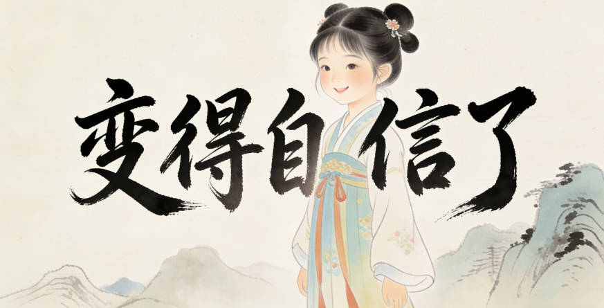 改成邱靜萱后，她突然變得自信了