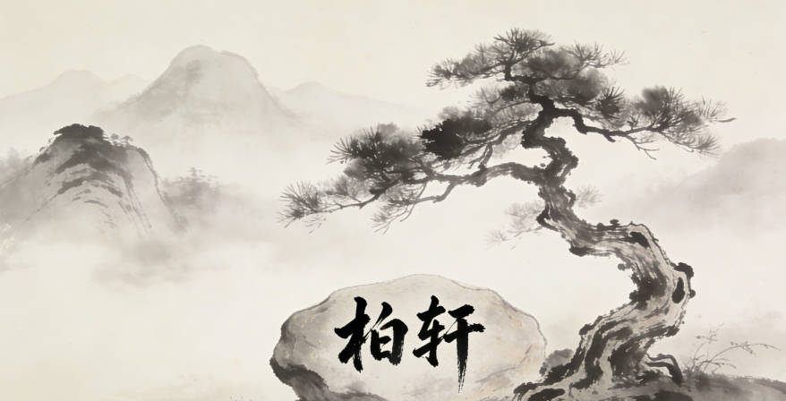 姚柏軒，柏代表堅韌品格，軒代表氣度，既積極向上，又不功利